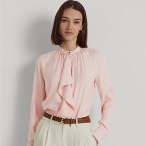 Ralph Lauren Light Pink Draped Blouse
